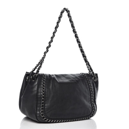 Chanel Smooth Calfskin Luxe Ligne Flap Black 3 of 14