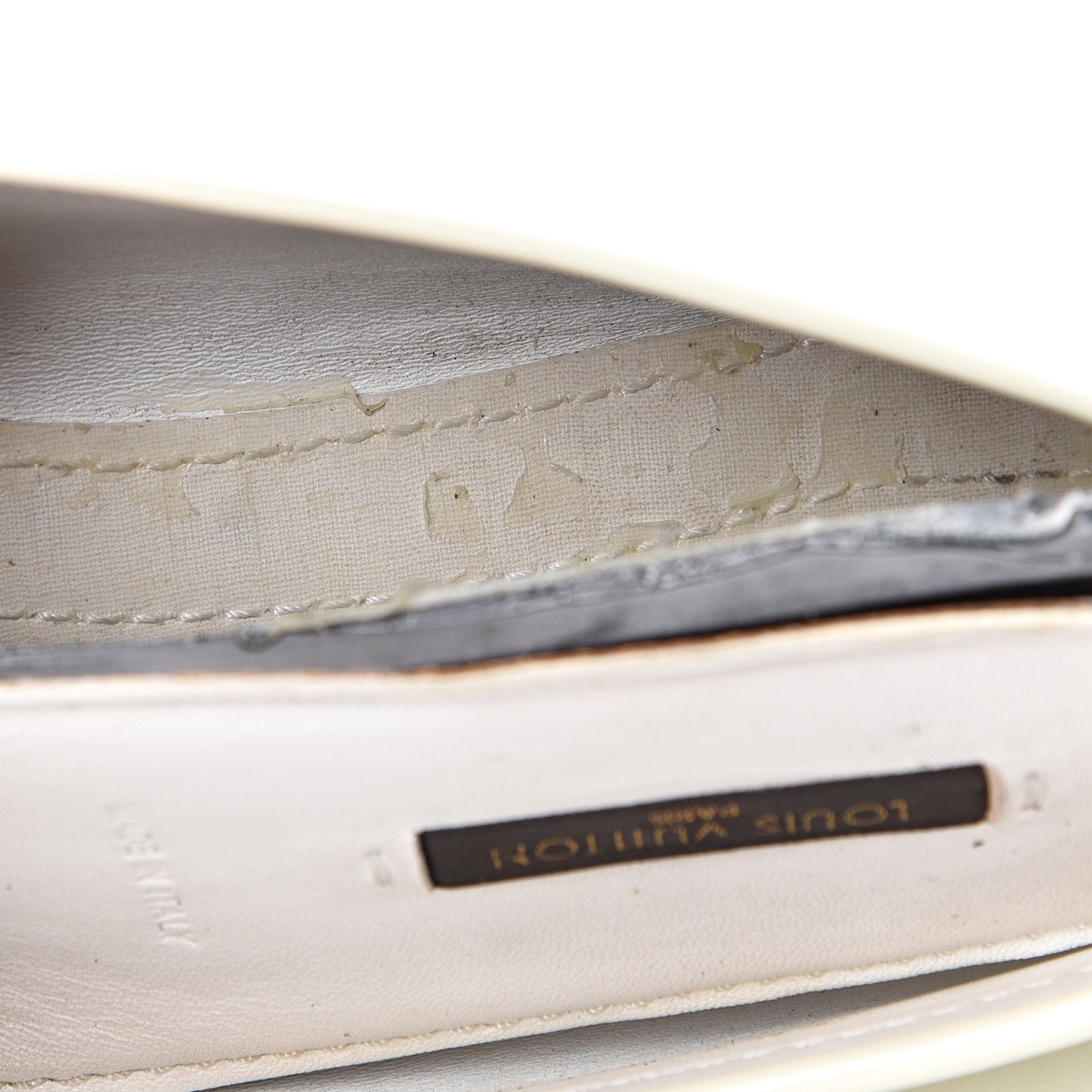 Louis Vuitton Patent Calfskin Oxford Loafers 36.5 White 11 of 15