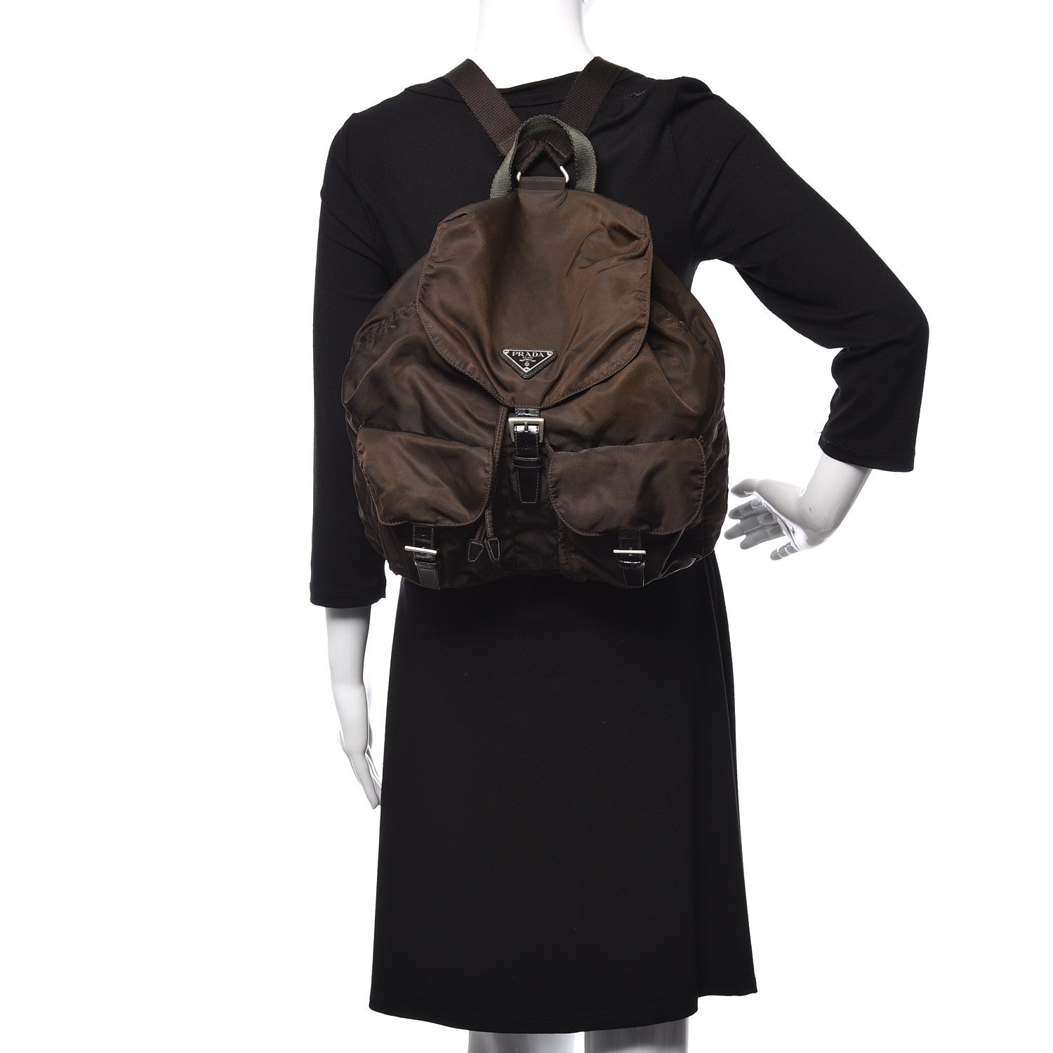 Prada Nylon Vela Small Backpack Ebano 2 of 16
