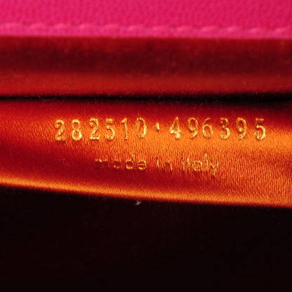 Saint Laurent Goatskin Colorblock Belle De Jour Clutch Fuchsia 7 of 7
