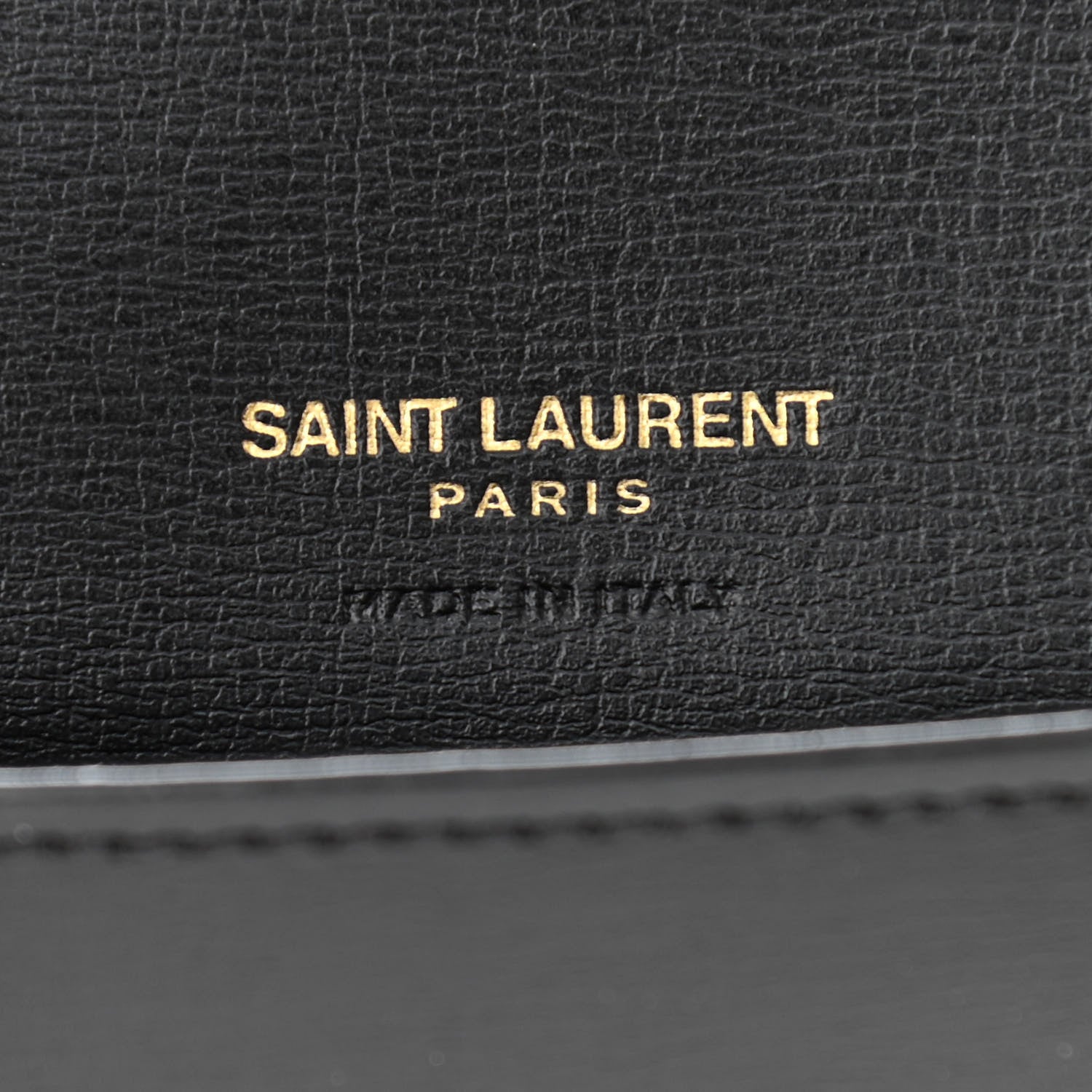 Saint Laurent Smooth Calfskin Monogram Phone Holder Crossbody Black 6 of 10