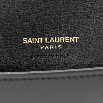 Saint Laurent Smooth Calfskin Monogram Phone Holder Crossbody Black 6 of 10