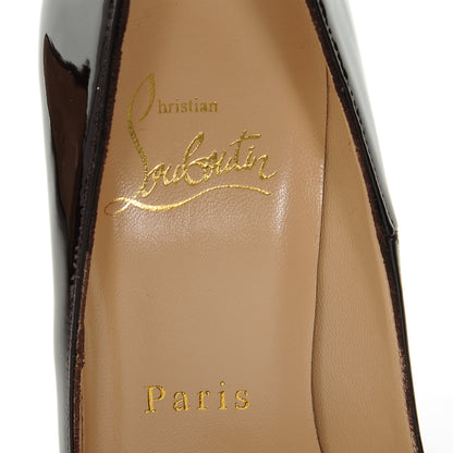 Christian Louboutin Patent So Kate 120 Pumps 35 Rouge Noir 7 of 7