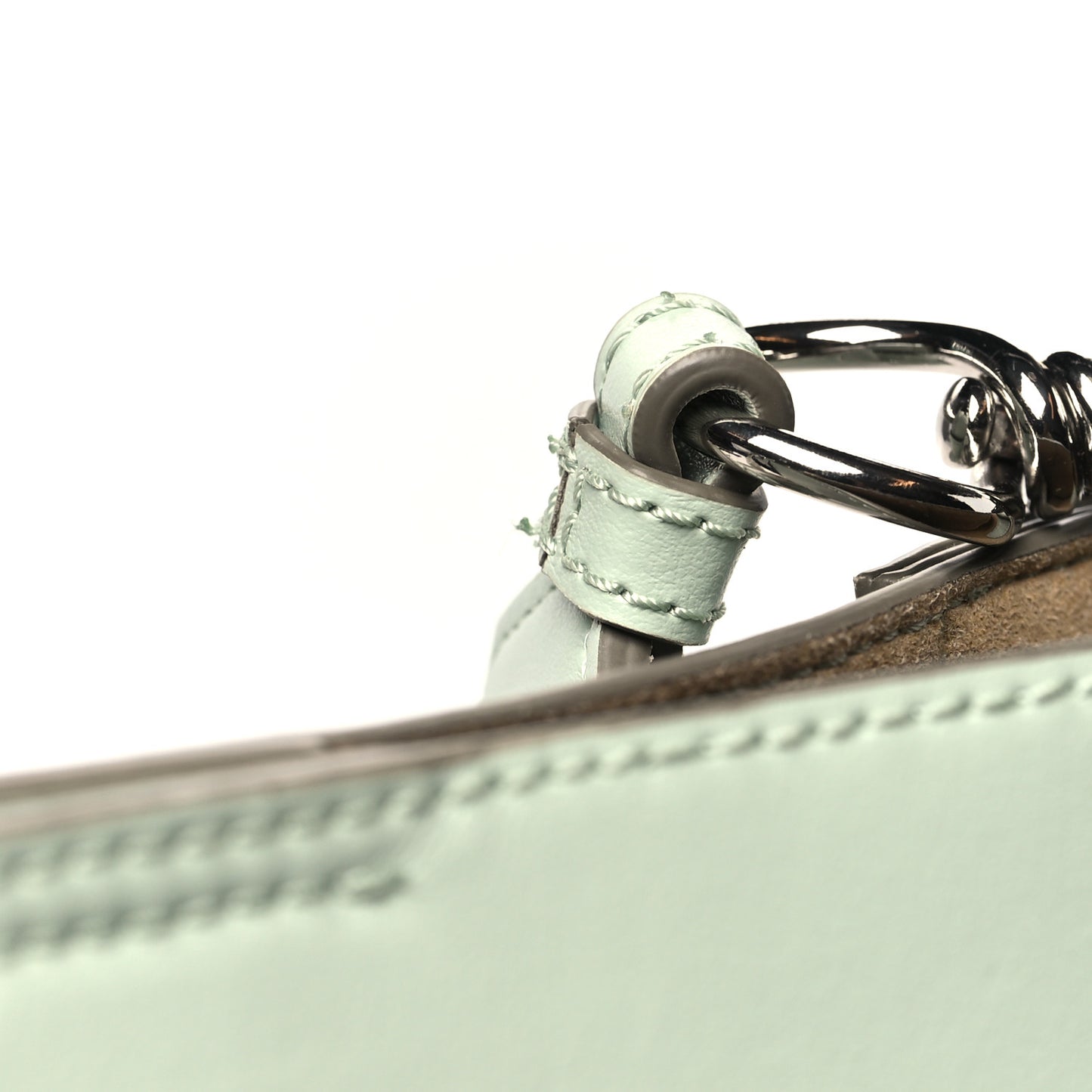 Eco Alter Nappa Perforated Logo Mini Crossbody Sage Green