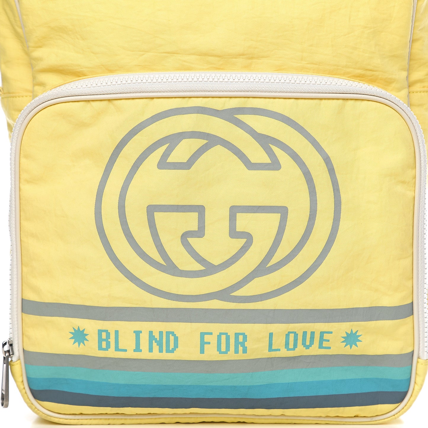 Nylon Twill Blind For Love Interlocking G Backpack Pastel Yellow Multicolor