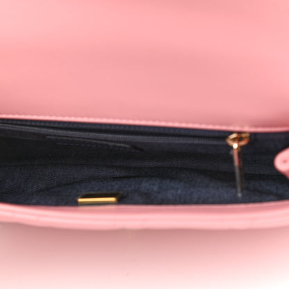 Chanel Lambskin Quilted Resin Bi-Color Chain Flap Bag Pink 5 of 9