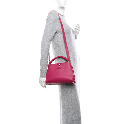 Louis Vuitton Taurillon Capucines BB Hibiscus Flamingo 2 of 9