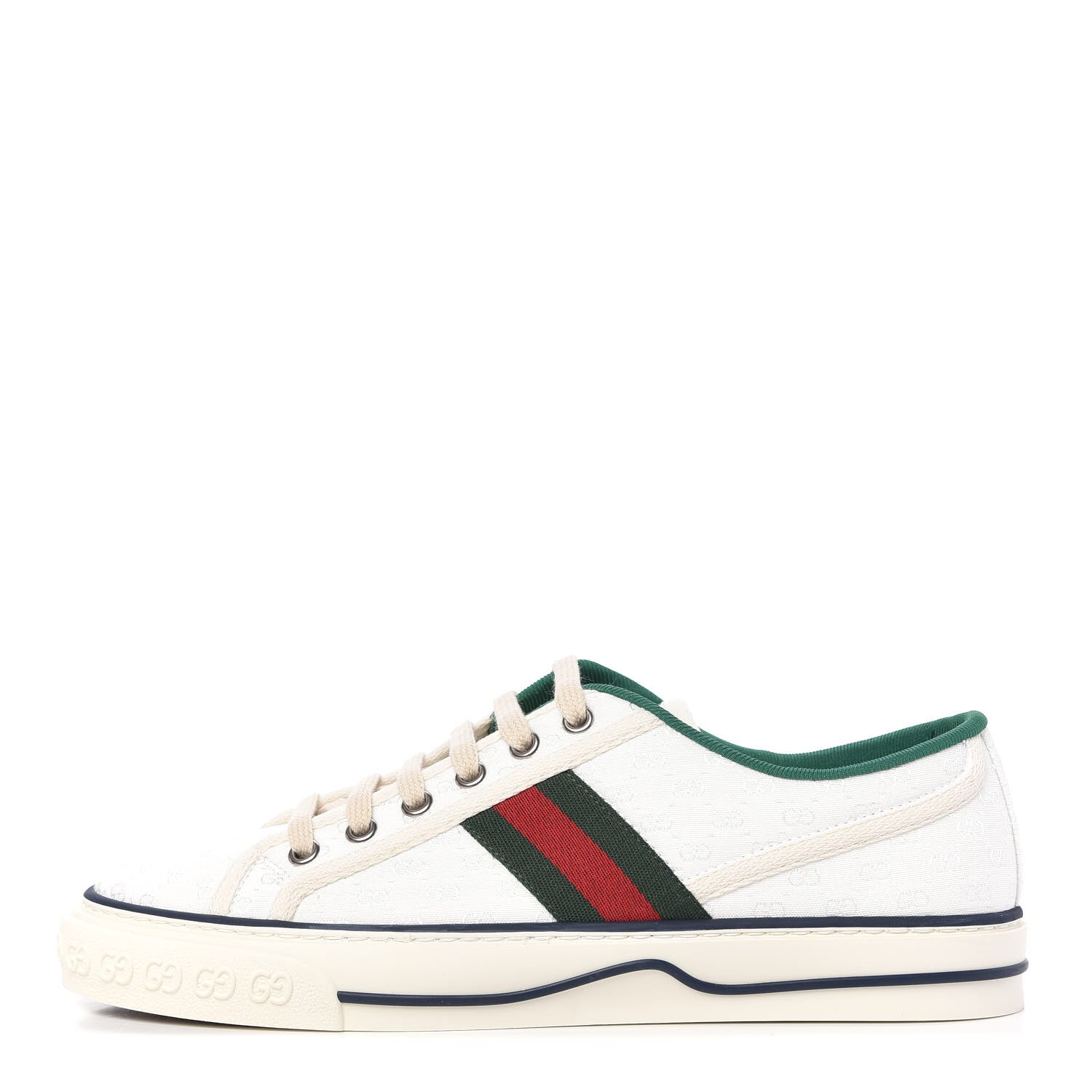 Gucci Canvas Web Womens GG Mignon Sneakers 39 White 1 of 10