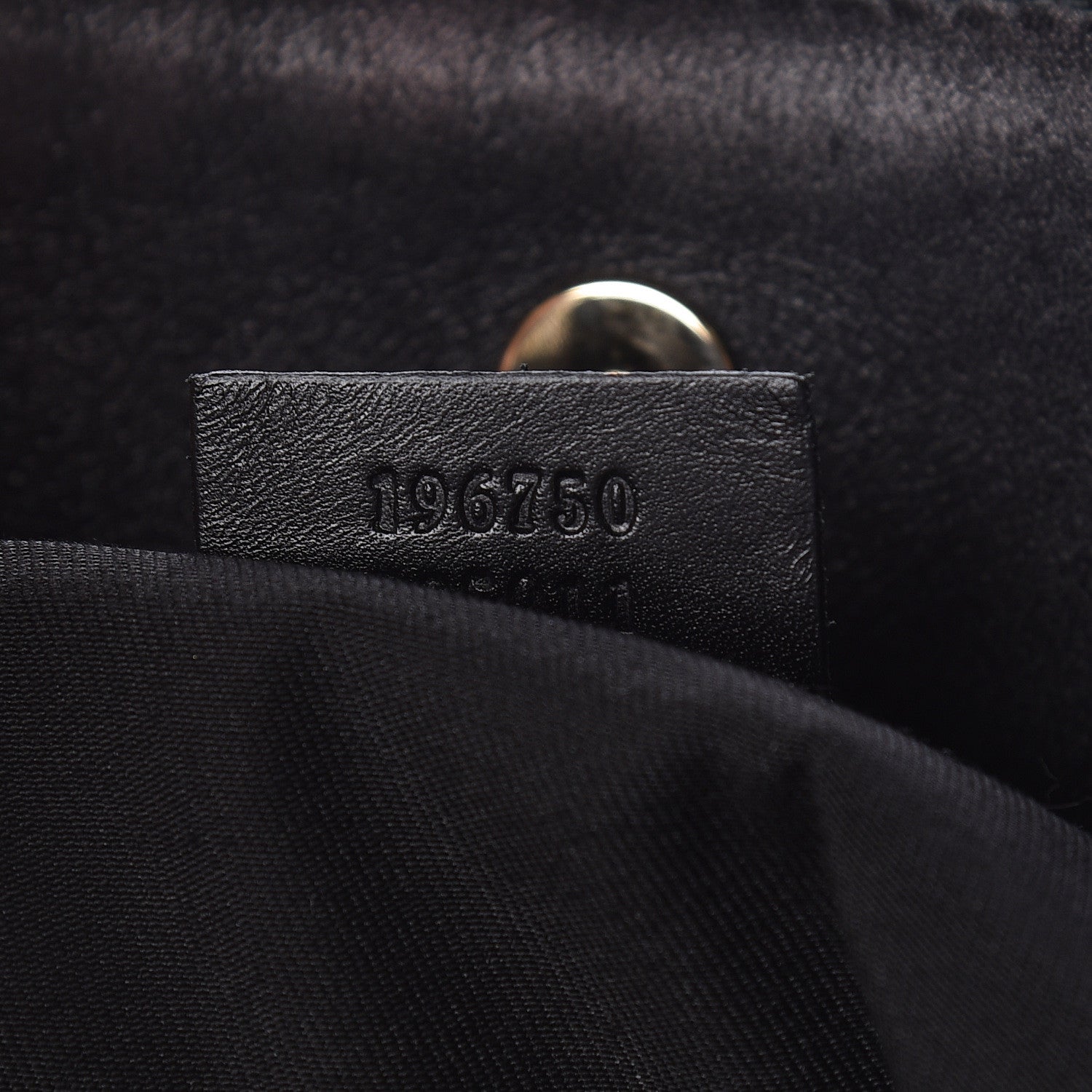 Gucci Denim Monogram Chain Bucket Tote Black 7 of 10