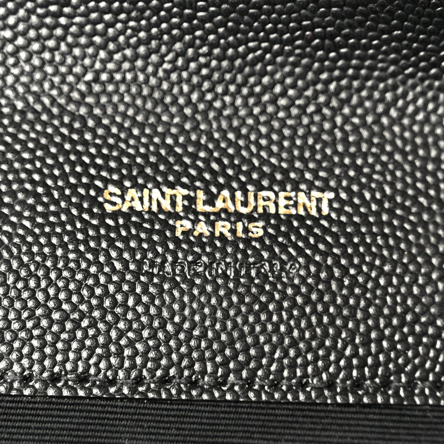 Grain De Poudre Textured Mixed Matelasse Triquilt Monogram Clutch Black