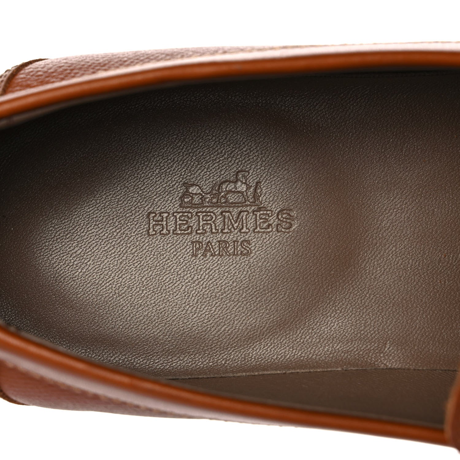 Hermes Epsom Womens Destin Loafer 37 Naturel 7 of 9