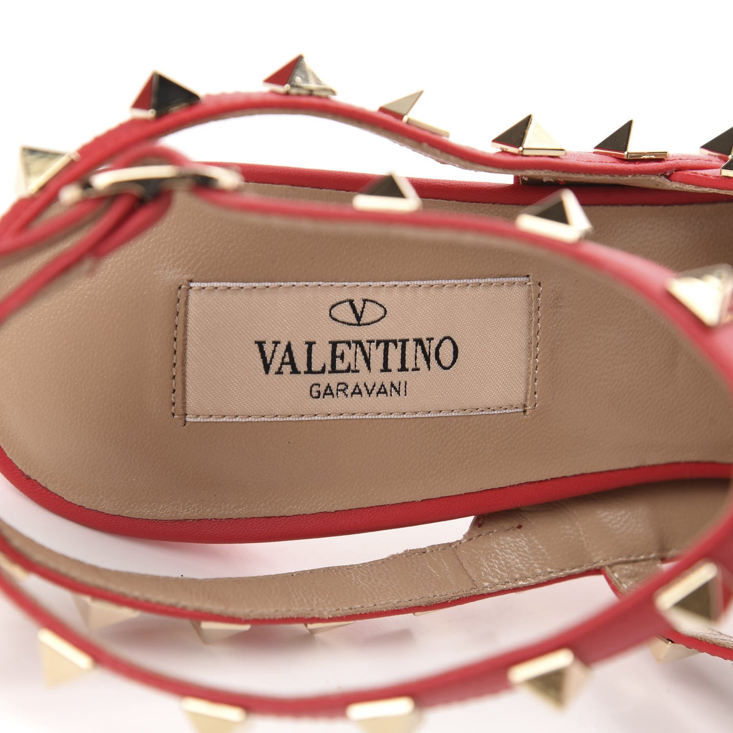 Pebbled Calfskin Rockstud Ankle Strap 100mm Pumps 39.5 Rock Pink