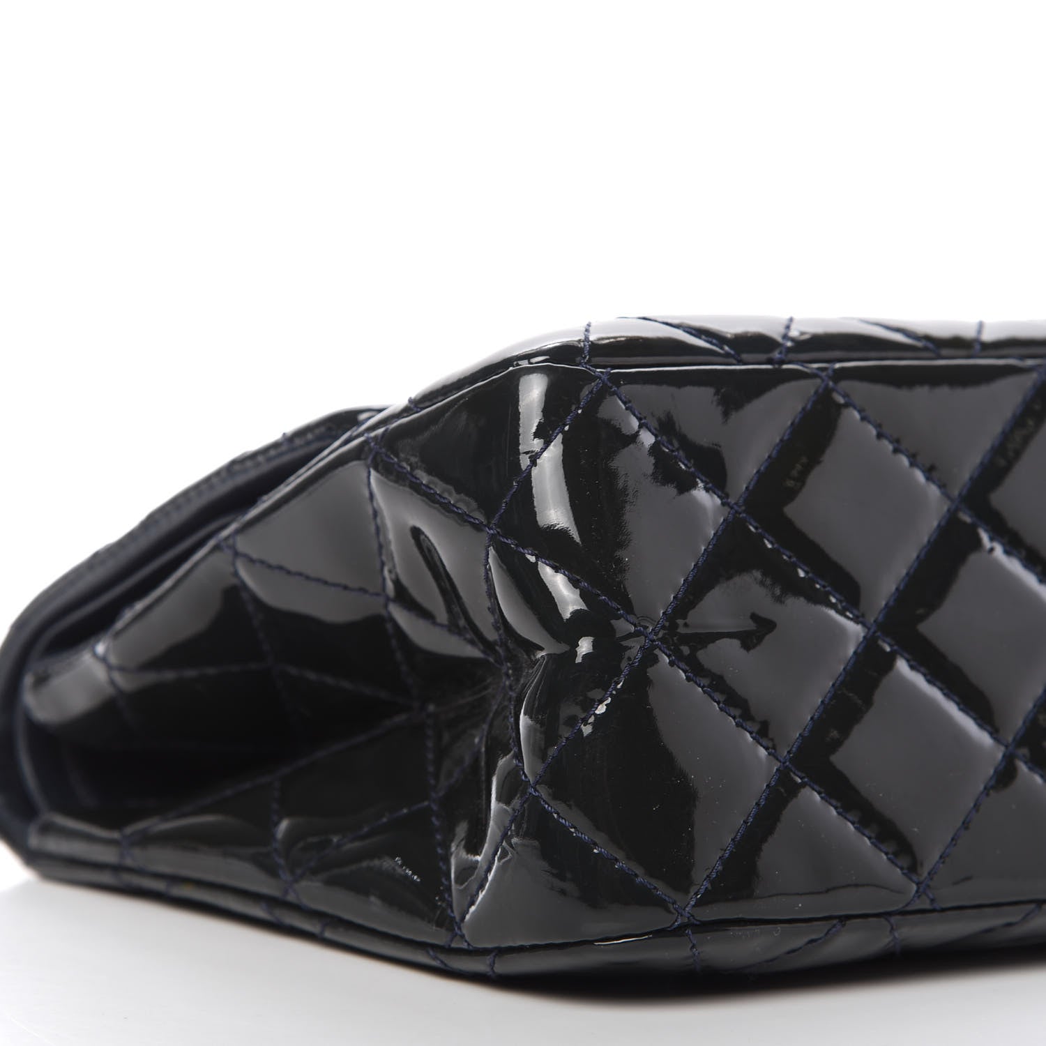 Chanel Patent Quilted 2.55 Reissue 227 Flap Dark Blue 6 of 10