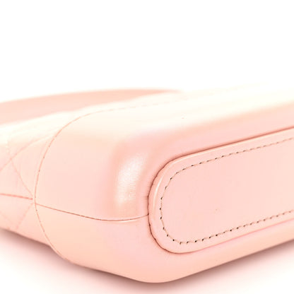 Chanel Iridescent Lambskin Calfskin Quilted Small Gabrielle Clutch With Chain Light Pink 9 of 11