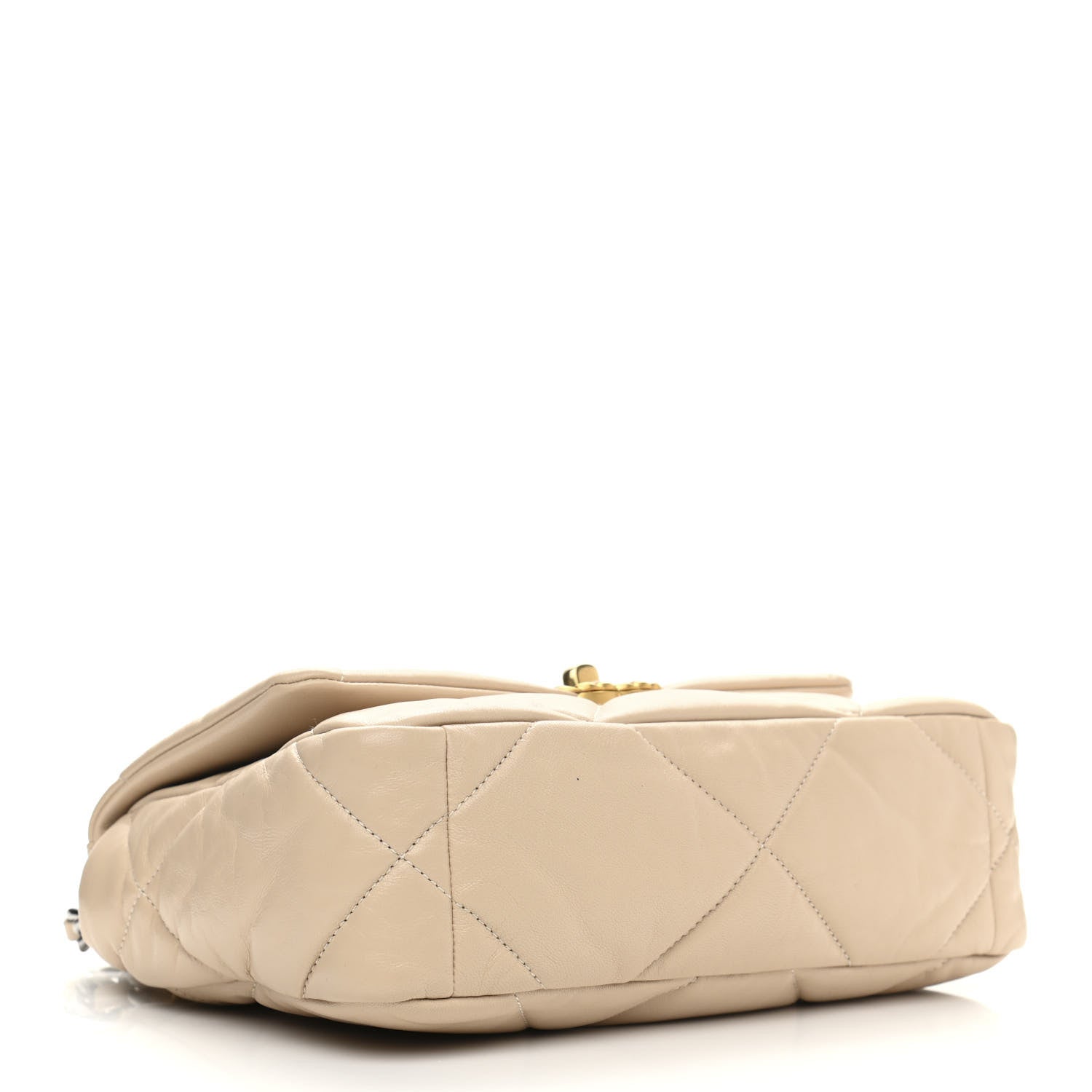 Chanel Lambskin Quilted Medium Chanel 19 Flap Beige 4 of 11