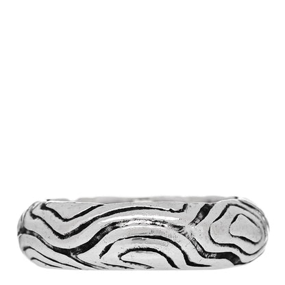 Tiffany Sterling Silver Wood Grain Band Ring 47 4.25 3 of 6