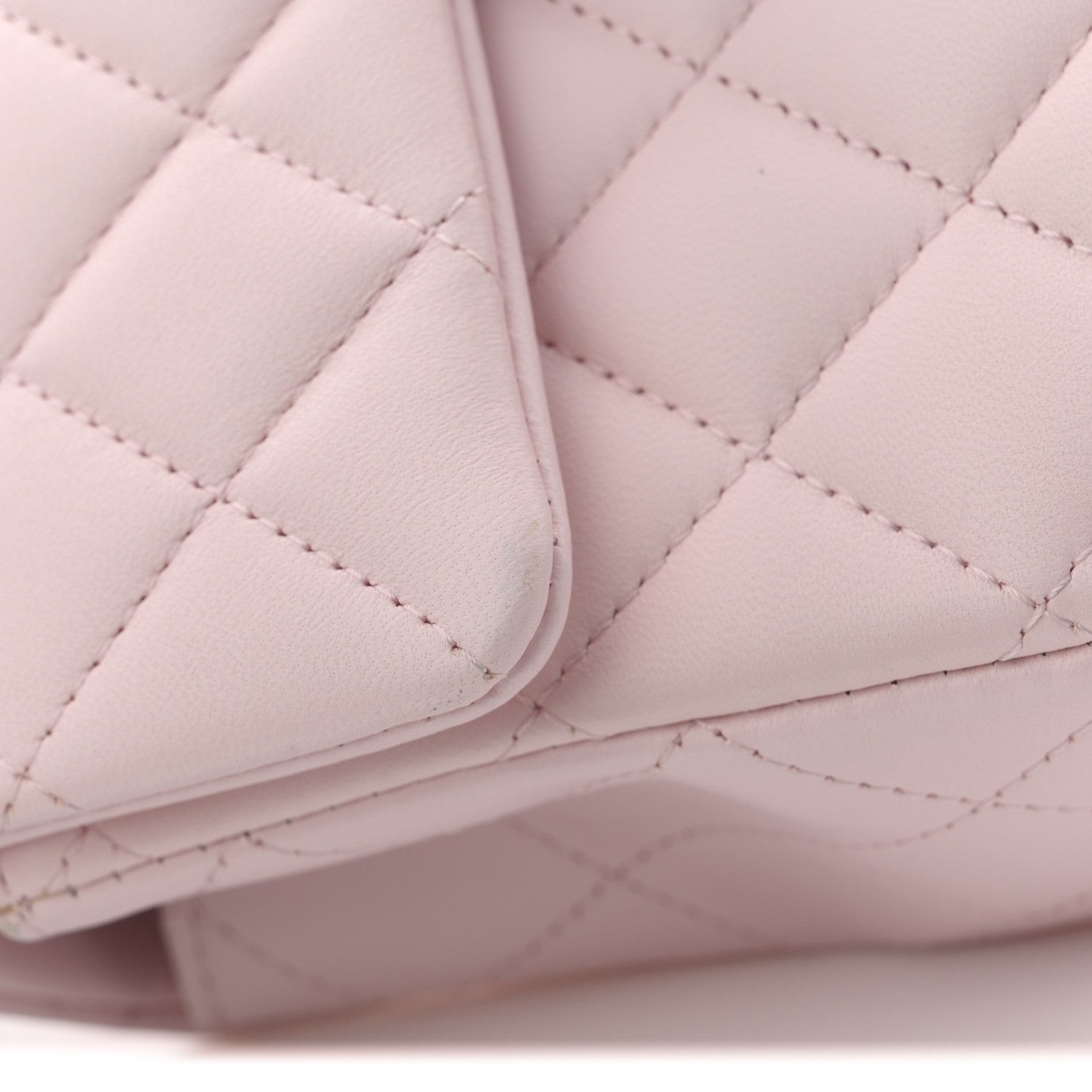 Chanel Lambskin Quilted Mini Top Handle Rectangular Flap Light Pink 12 of 12