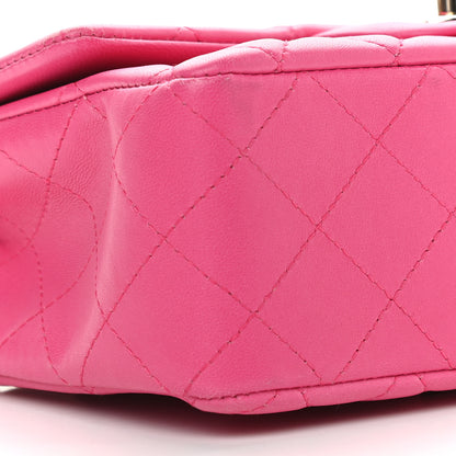 Chanel Lambskin Quilted Mini Rectangular Flap Pink 7 of 8