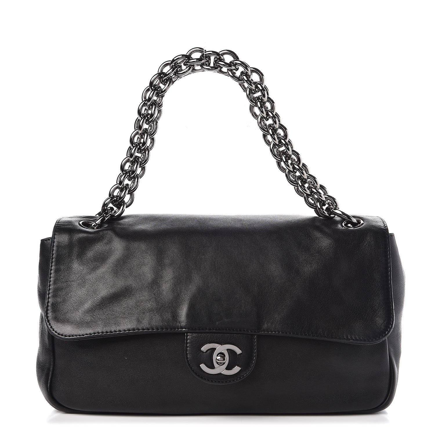 Chanel Lambskin Medium Soft and Chain Flap Black 1 of 9