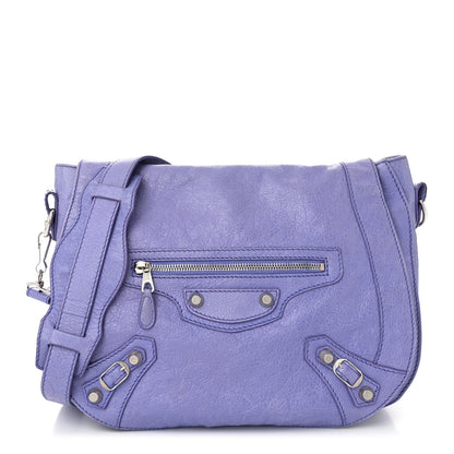 Balenciaga Agneau Giant 12 Silver Hardware Neo Folk Messenger Mauve 1 of 12