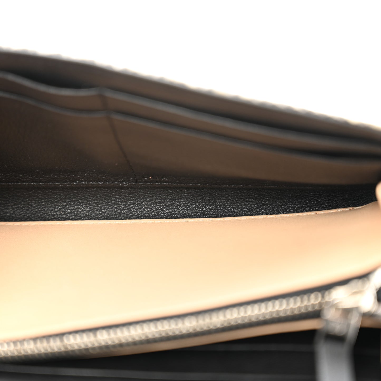 Calfskin Lizard Long Madame Polo Clutch Black