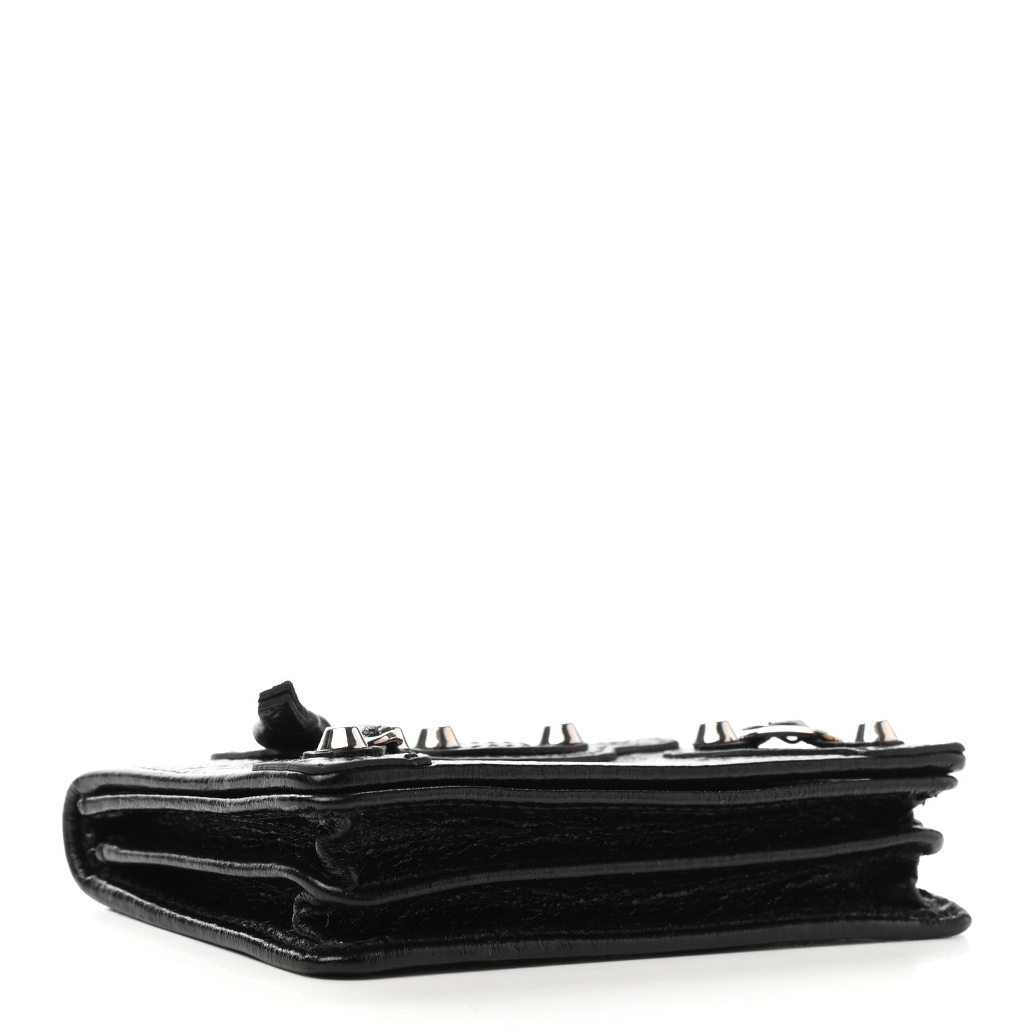 Balenciaga Agneau Classic Silver Hardware Card Case Black 4 of 8