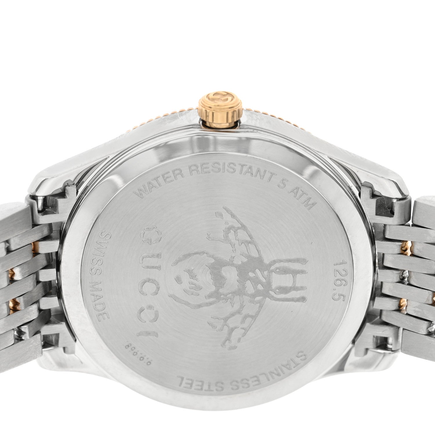 Gucci Stainless Steel 29mm G-Timeless Bee Quartz Watch Pink 4 of 5