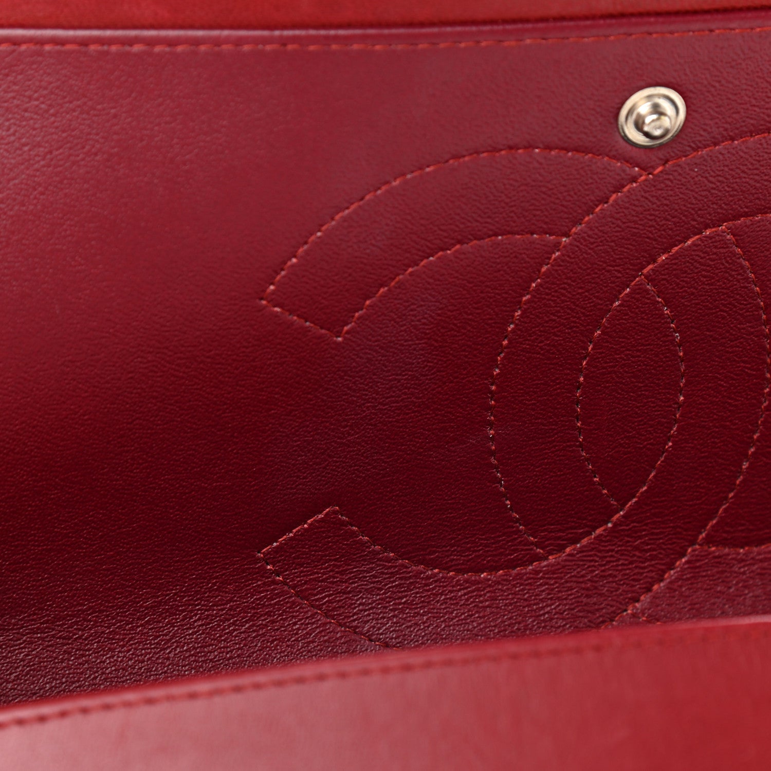 Chanel Patent Quilted Jumbo Double Flap Red 7 of 11