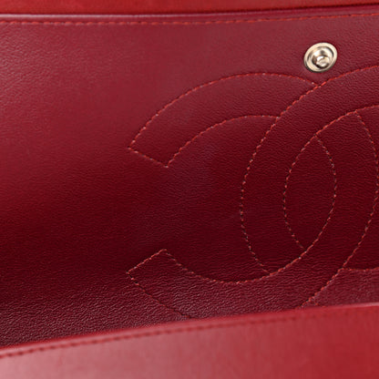 Chanel Patent Quilted Jumbo Double Flap Red 7 of 11