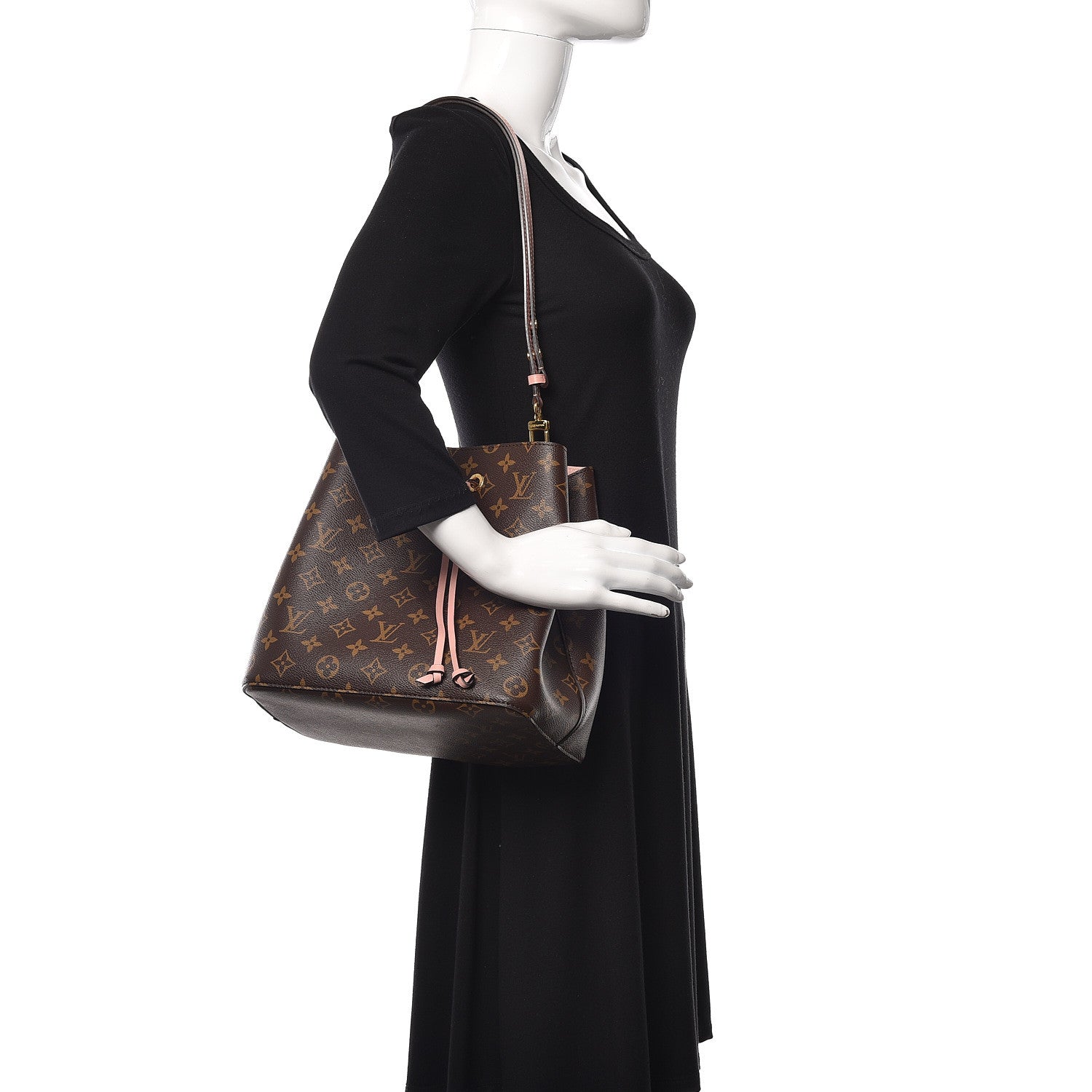 Louis Vuitton Monogram Neonoe MM Rose Poudre 2 of 9