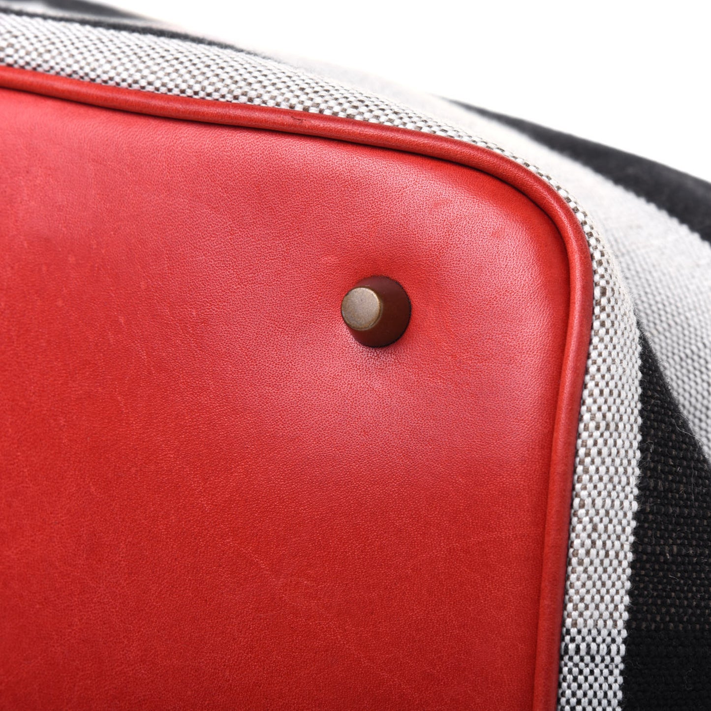 Canvas Mega Check Medium Ashby Hobo Cadmium Red