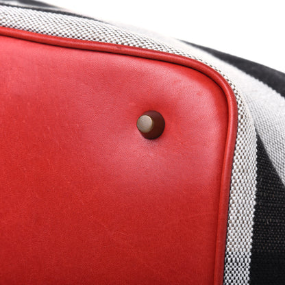 Burberry Canvas Mega Check Medium Ashby Hobo Cadmium Red 20 of 27