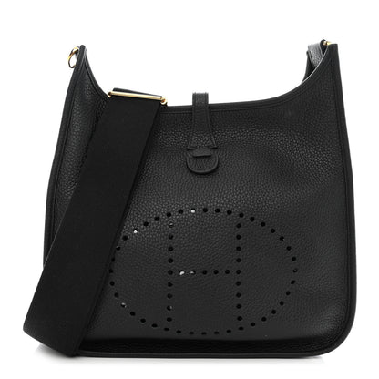 Hermes Taurillon Clemence Evelyne III GM Black 1 of 11