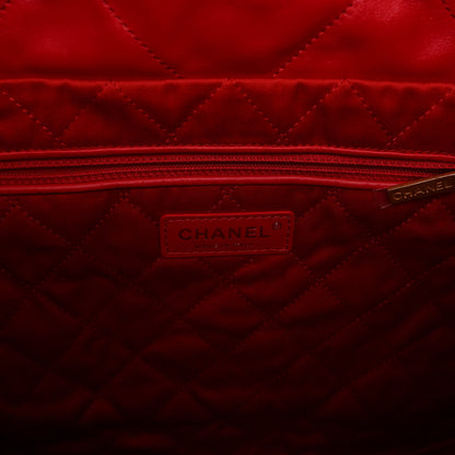 Chanel Shiny Calfskin Quilted Small Chanel 22 Red 7 of 11