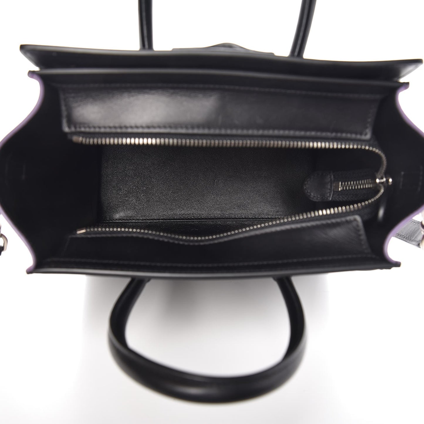 Baby Grained Calfskin Nano Tri-Color Luggage Anthracite