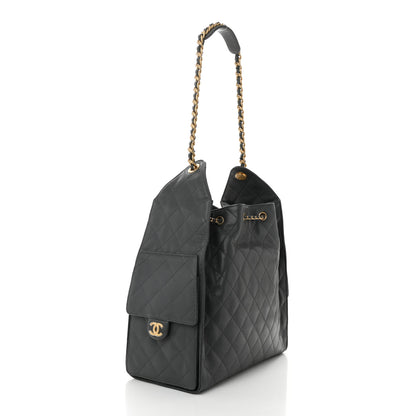 Chanel Caviar Quilted Medium Chanel 25 Handbag Dark Gray 4 of 11