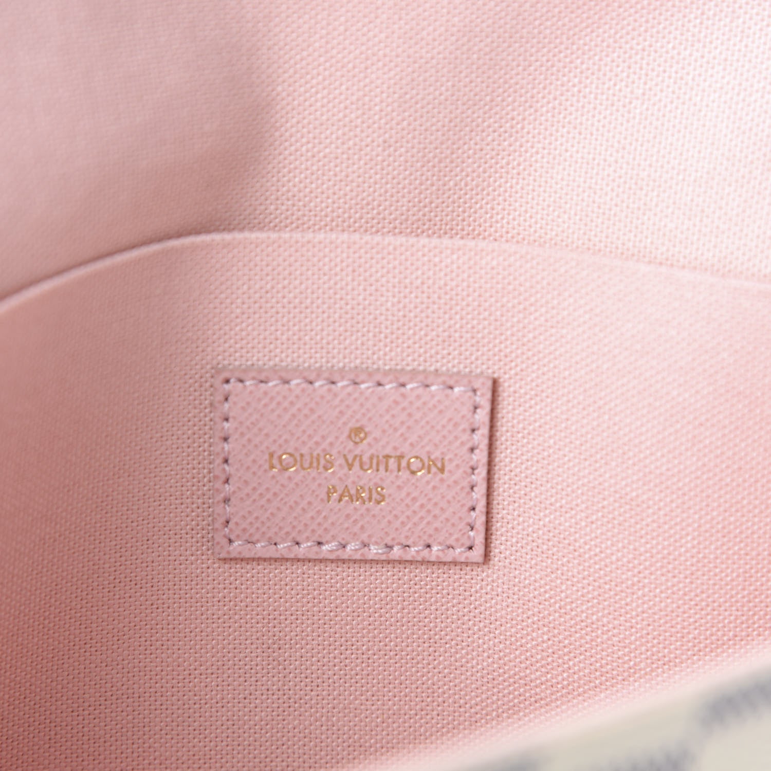 Louis Vuitton Damier Azur Pochette Felicie Chain Wallet Rose Ballerine 10 of 14