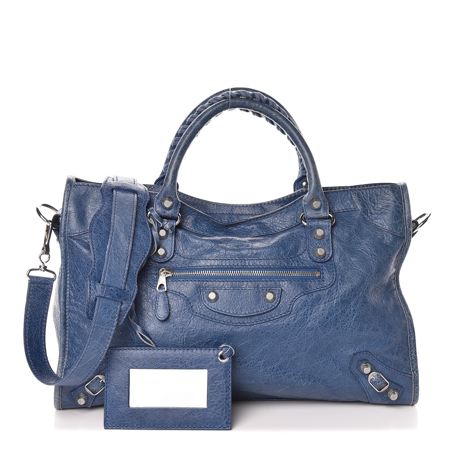 Balenciaga Agneau Giant 12 Silver Hardware City Bleu Cobalt Bleu Electric 1 of 9