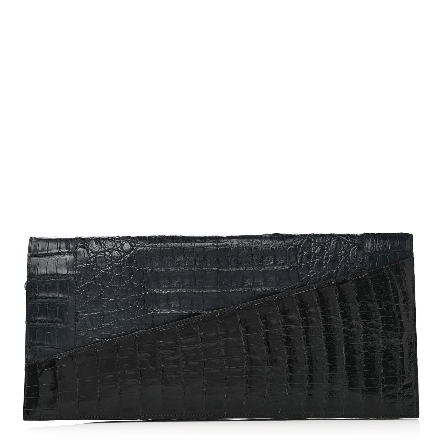 Crocodile Clutch Blue