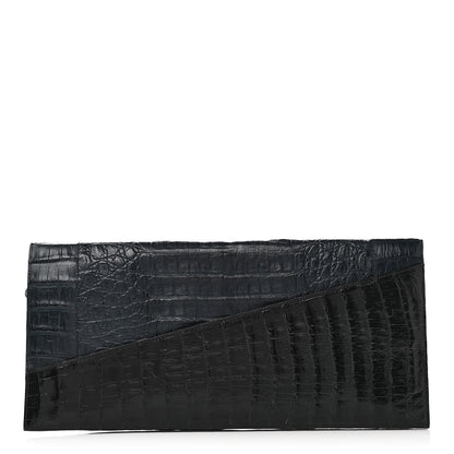 Nancy Gonzalez Crocodile Clutch Blue 1 of 9
