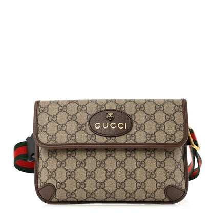 Gucci GG Supreme Monogram Neo Vintage Web Belt Bag Brown 1 of 12