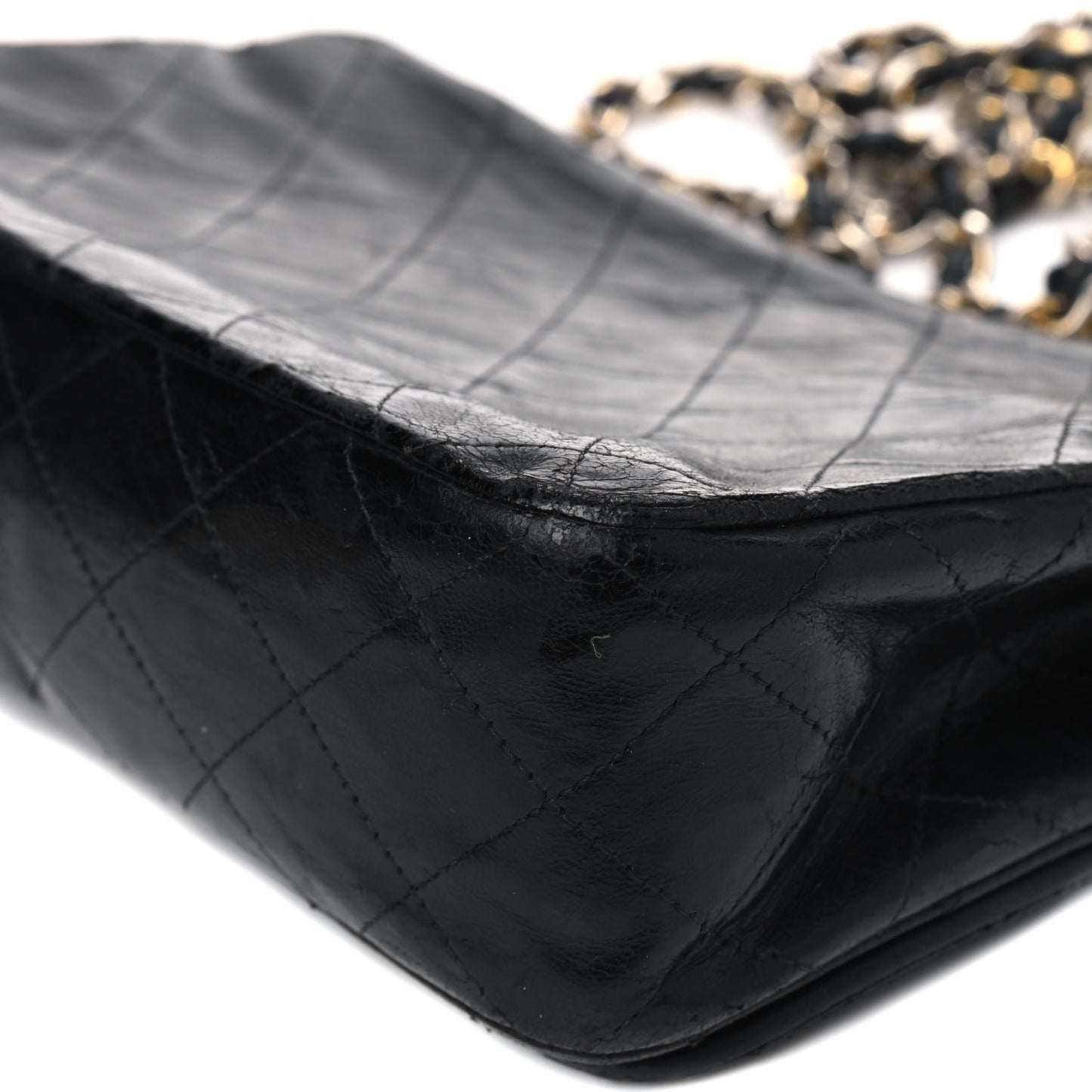 Lambskin Quilted Small Single Flap Black