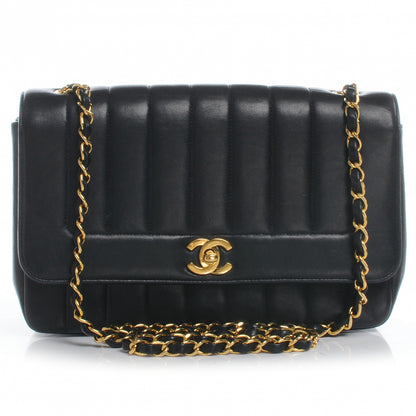 Chanel Lambskin Vertical Quilted Small Flap Bag Black 1 of 6