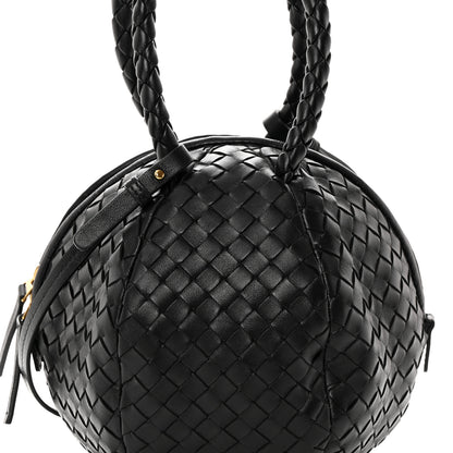 Bottega Veneta Nappa Intrecciato Mava Top Handle Bag Black 8 of 11
