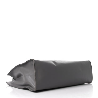 Telfar Vegan Leather Medium Shopping Bag Grey 4 of 8