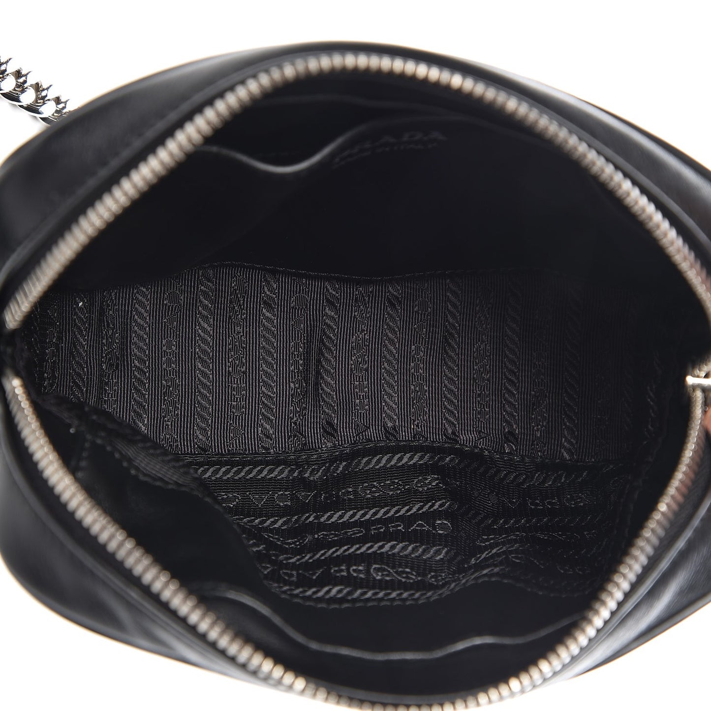 Soft Calfskin Diagramme Crossbody Bag Black