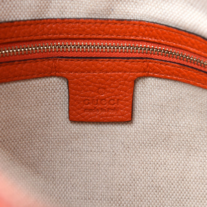 Gucci Pebbled Calfskin Large Soho Hobo Sun Orange 10 of 12