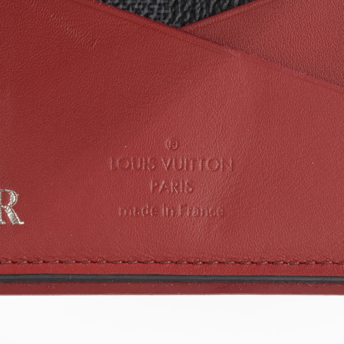 Damier Graphite Pocket Organizer Bordeaux