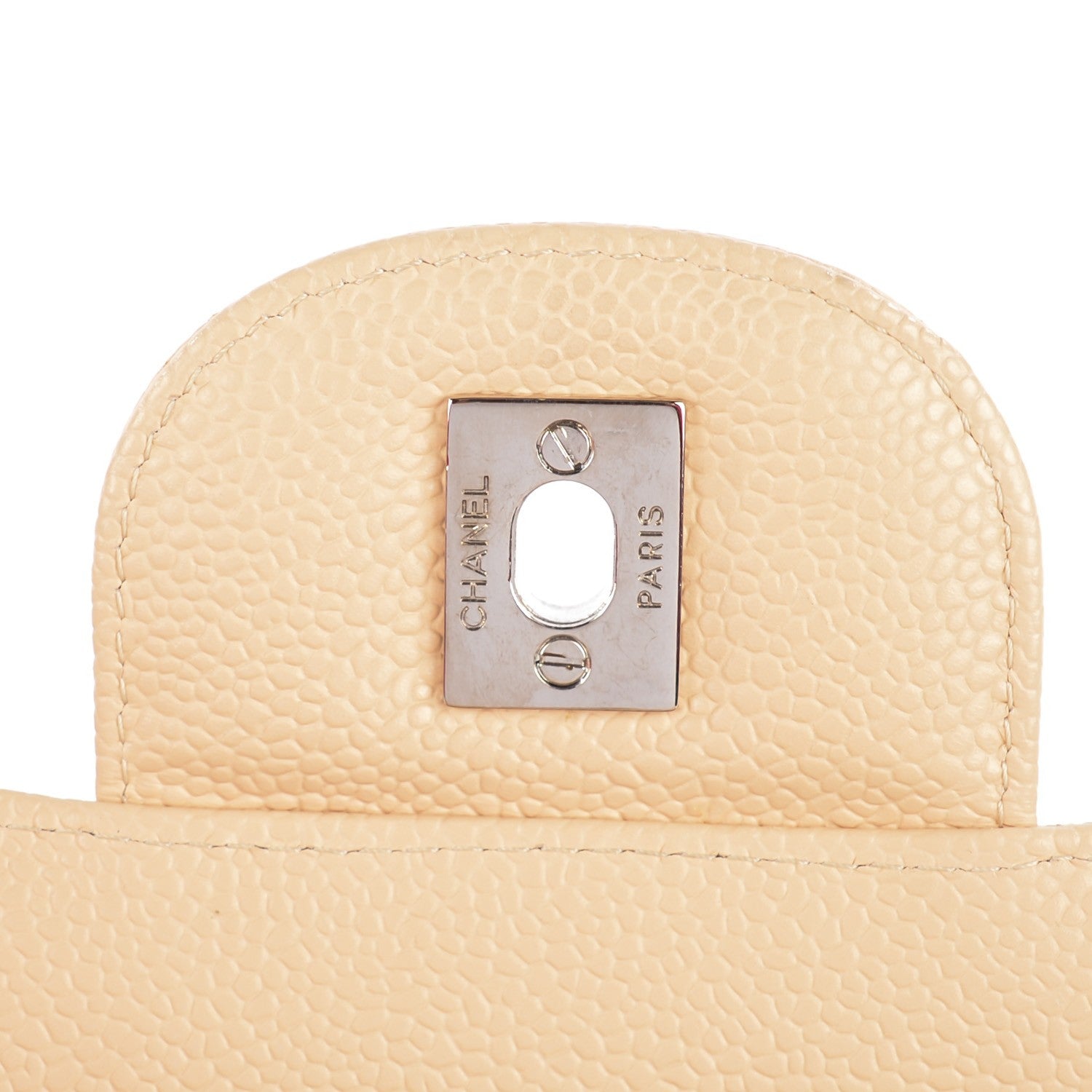 Chanel Caviar Quilted Jumbo Single Flap Beige Clair 8 of 8