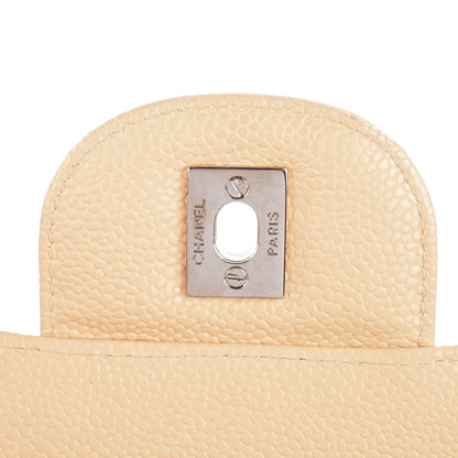 Chanel Caviar Quilted Jumbo Single Flap Beige Clair 8 of 8
